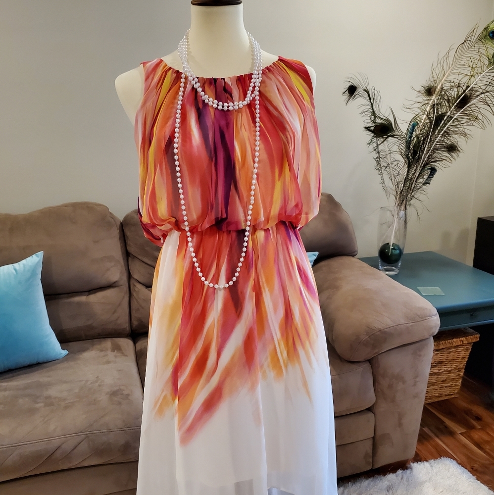 Dress Barn multi-colored dress